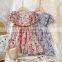 Girls Dress Summer 2020 Ruffles Flowers Short Sleeves Kids Clothes Dress