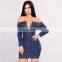 Plus size women's sexy denim dress for fat ladies dresses 5X