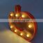 Battery Operated Plastic Pumpkin Marquee  Night Light For Halloween Decoration