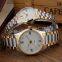 Men Stainless Steel Watches With Golden Bezel