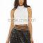 Block Color Women Mini Skirt