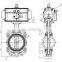 Bundor  4 inch motorized powder wafer butterfly valve for drinking water