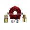 Oil cooler sandwich adapter plate with thermostat and adapter thread AN8 3/4-16UNF M20x1.5