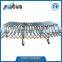 Gravity unpowered stainless steel retractable roller conveyor height adjustable