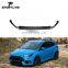 Carbon Fiber Front Lip Spoiler Body Kit for Ford Focus RS Hatchback 16-18