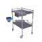 Hospital Dressing Cart Clinic Small Stainless Steel Nursing Medicine Trolley