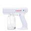 Hot selling USB Wireless charging disinfection atomization gun blue nano spray gun