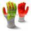 HUAYI Cut Protection A5 Sandy Nitrile Coated Glove Cut Resistant TPR Impact Gloves