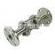 Hygienic Industrial Pipeline Flange stainless steel Straight through Sight Glass indicator