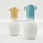 modern nordic colorful new ceramic decoration home handle vase for flower