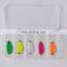 5PCS Plastic Box Fishing Metal Baits Kits Spoon Lure Set