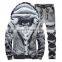 Camo Hoodie Zip winter fur warm Zip Hoodie