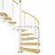 Custom Design Curved Shape Steel Bar Spiral Stair Design / Villa Indoor iron Spiral Stairs used spiral staircases