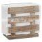 Homeuse Brown or  White Color Wooden Tabletop Napkin Holder Paper Napkin Storage Dispenser 5.5x5.5x3 inches