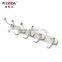 Wesda zinc alloy bathroom accessories decorative stainless steel coat hook for towel 831
