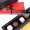 Wedding Party Foldable Paper Boxes Set 6 Cavity Chocolate Gift Packaging Box Close with Ribbon