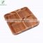 Non-slip Thick Natural Acacia Wooden Decoration Snack Serving Tray For Dry Food Serving Holder