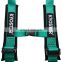 KYOSTAR Green Adjustable 2'' 4 Point Nylon Harness Safety Seat Belt W/ Shoulder Pads