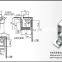 Zinc Coated Steel Rectangular Concealed Hinges