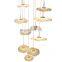 Art Design Modern Acrylic Flower Ceiling Pendant Lamp Chandelier for Stair Bedroom Home Decoration