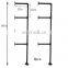 Industrial Retro Wall Mount Iron Pipe Shelf Hung Bracket Diy Storage Shelving Bookshelf
