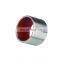 Bronze Powder Sintered Steel Back Self Lubricating Shaft Sleeve Oilless Bushing With Red PTFE
