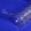 coil quartz glass tube fused spiral clear quartz labware tube