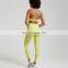 Women High Quality Cross Back Thin Strappy Sports Bra High Waist PeacH Hip Gym Fitness Yoga Tight Shorts Pants Leggings Suit Set