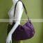 Custom Deep Plum Water Resistant Nylon Shoulder Bag Latest Fashion Washed Nylon Hobo Bag