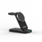 Earphone wireless charging 3 in 1 smart device identification safe output power portable foldable magnetic wireless charger
