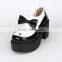 8 CM classical mixed color bow lolita shoes