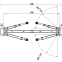 Cheap 4500kg  Two Post Car Lift Machine Clear Floor for Sale