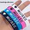 Wholesale in Stock I Love Music Soft Print Silicone Wristband Adult Wedding Gift High Quality Silicone  Bracelet