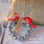 Hot Sale Xmas Hanging Ornaments: Metal Bells, Pinecones & Velvet Bows for Home & Tree