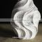 Jiayi abstract thread narrow mouth vase floor vase white minimalist atmosphere fine resin craft Home Decoration