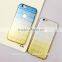 ultra-slim ice square gradual change grid pattern tpu phone case for iphone 6 plus