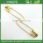 Hot selling 32mm metal gold pin for sweater CSJ-001