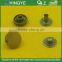 Flat Shape Metal Snap Button In Gold NF Color -- MA1004