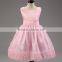 2015 summer trendy girls birthday dress tutu lace flower puffy dress for girls from 2-8 years