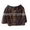 Leopard striped lady velvet skirt designs dress/female apparel suppliers