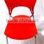 Affordable high quality living room furniture metal frame plastic restaurant chair