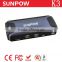 sunpow double usb Car Emergency Battery Charger power station 12000mAh Portable Power Bank 12v car jump starter