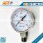 (YBF-50A) 50mm low pressure single bourdon tube bottom thread type nitrogen pressure gauge manometer