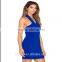 fashion V neck backless mini sexy ladies one piece dress