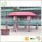 Outdoor garden gazebo with two Awnings new design garden pavilion