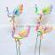 5 Inch Pearl Powder Plastic Peacock Garden Ornament Bird