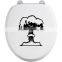 Best Price Fashion NEW Toilet Seat Wall Sticker Vinyl Mushroom Cloud Wallpaper Removable Bathroom Washroom Decal Home Decoration