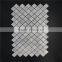 12"x12" Carrara white marble mosaic for sale
