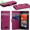 Wholesale wallet good smart leather case for HTC 8X