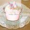 economic customized design cupcake wrapper with laser cut